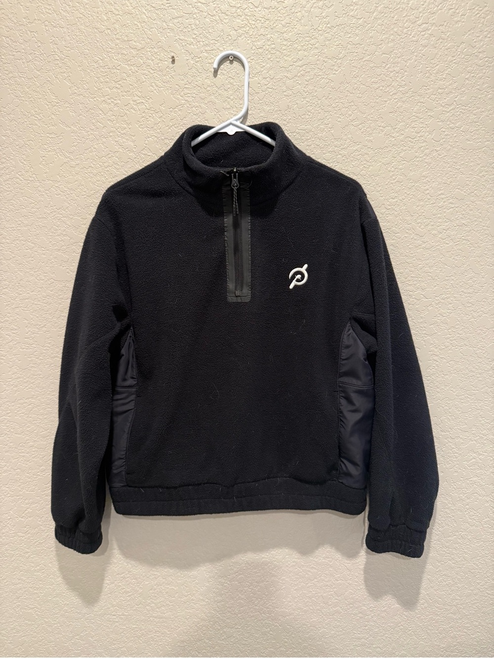 Peloton Black Quarter-Zip Fleece Pullover